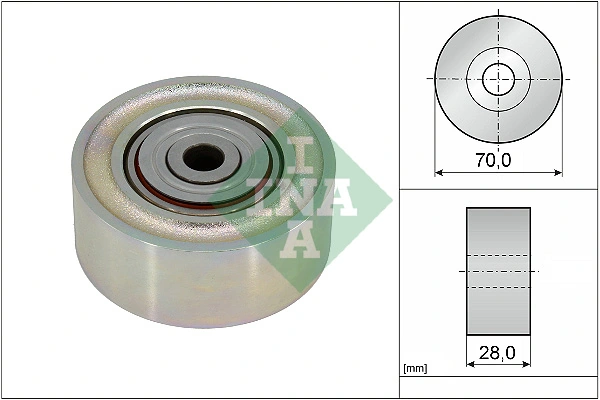 Deflection/Guide Pulley, V-ribbed belt